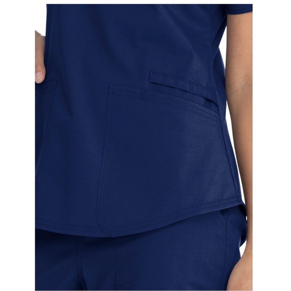 Scrubstar Women's Core Essentials Stretch V-Neck Scrub Top - Picture 2 of 6